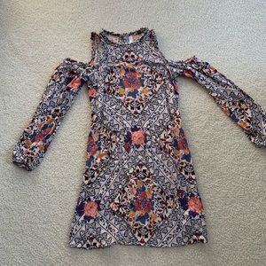 Floral Print Off-Shoulder Dress